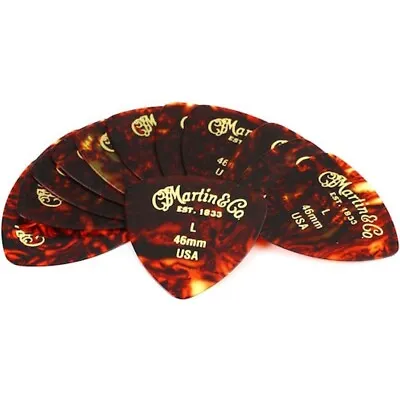Martin Guitars 18A0052 Faux-Tortoise 346 #2 Guitar Picks 12 Pack - 0.46mm Light • $7.99