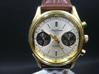 Y116 ⭐⭐Vintage   Numa Jeannin   Chronograph Valjoux 7733 Watch ( Olma ) ⭐⭐ • $1090.87