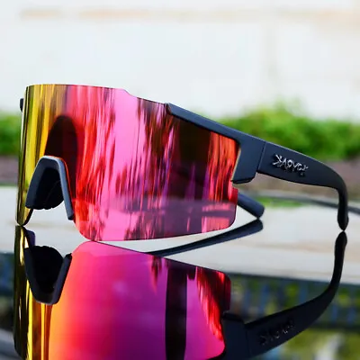 Cycling Sunglasses MTB Bike Glasses Outdoor Sports Riding Bicycle Goggles UV400 • $17.11