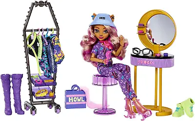 Monster High Clawdeen Wolf Studio Doll Playset Boutique Dress-Up 25+ Accessory • $50.99
