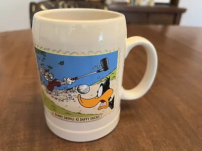 MINT 1997 Warner Bros.  B. Bunny Swings As Daffy Ducks  GOLF Cup / Mug 19th Hole • $12.22