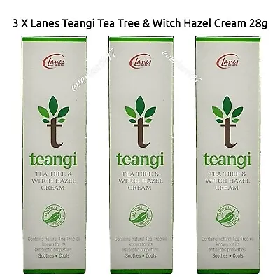 £16.99 • Buy Lanes Teangi Tea Tree&Witch Hazel Cream Antiseptic Properties Soothes & Cool 28G