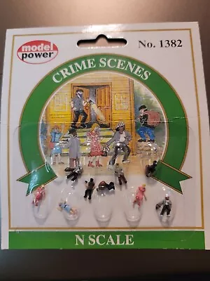 Model Power N Scale Figures CRIME SCENES  (9Pcs)*  #1382 • $5