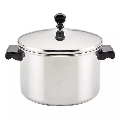 Farberware Classic Series Stainless Steel Saucepot With Lid 4-Quart Silver • $34.91