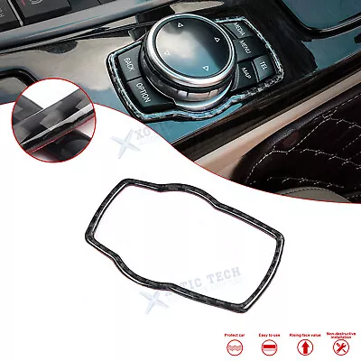 Genuine Carbon Fiber Multimedia Control Bezel Cover For BMW 1 2 3 4 5 6 X Series • $10.98