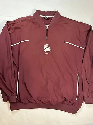 Nike Team Clima Fit Montana Grizzlies 1/4 Zip Pullover Mens Sz XL Center Swoosh • $30
