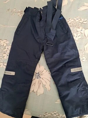 £5 • Buy Jojo Maman Bebe Waterproof Dungarees Blue Age 4-5 Good Used Condition