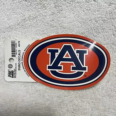 University Of Auburn Tigers Oval Decal 3.5” X 5.5”.  #G • $3.95