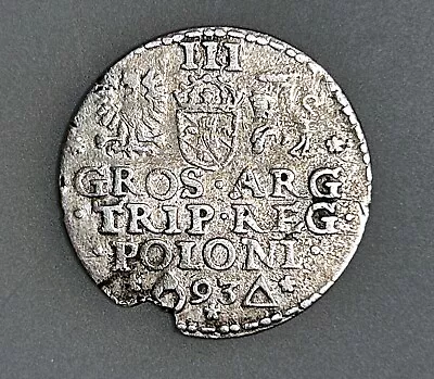 Poland 3 Groschen 1593          AVF • $24.99