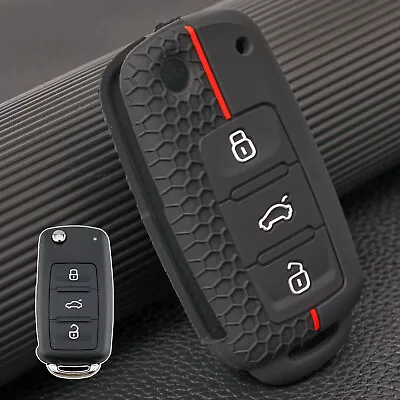 Flip Car Key Fob Remote Case Cover 3-Button For VW Transporter Golf Mk6 Cab Plus • $6.79