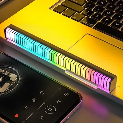 64 RGB Sound Music Light Voice Activated Pickup Rhythm LED Strip Car Bar Lamp • $17.49