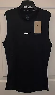 NWT Nike PRO Dri-FIT Tight Men's Medium Fitness Sleeveless Tank Top Black • $29.95