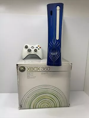 Xbox 360 White 60GB Console In Box W/ OEM Power Cables & Controller Tested • $89