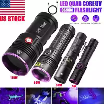 UV Ultra Violet LED Flashlight Blacklight Light 365 NM Inspection Lamp Torch • $28.99