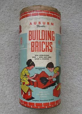 Vintage 50's/60's Original Auburn Rubber Building Bricks Toy Set #949 Flexible • $19.99