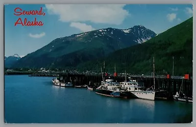 Resurrection Bay Seward Alaska Kenai Docks Fishing Boats Unposted A99 • $4.80