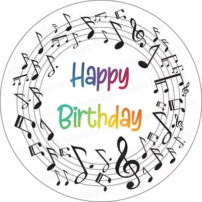 Music Notes Cake Topper Muffin Cupcake Party Decoration Edible Birthday Piano • $7.63