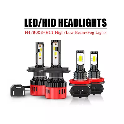 FOR Mazda 2 2011 2012 2013 2014 6000K LED Headlight Hi/Lo Fog Light Bulbs Combo • $42.99