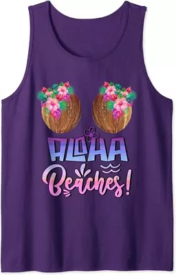 Coconut Bra Theme Purple Vest Top T Shirt XL • £8.99