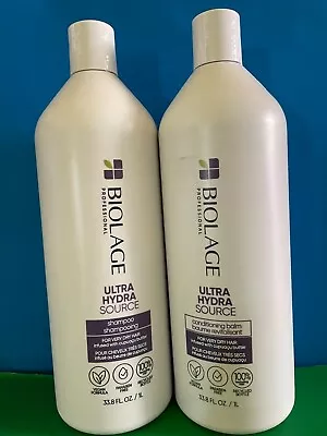 Matrix Biolage Ultra Hydra Source Shampoo & Conditioning Balm 33.8oz Authentic • $58.90