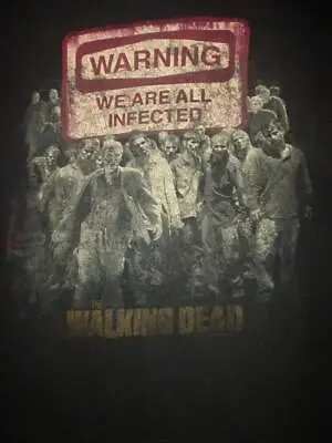 The Walking Dead AMC Zombie TV Show 2010 We're All Infected Large L T-Shirt • $25