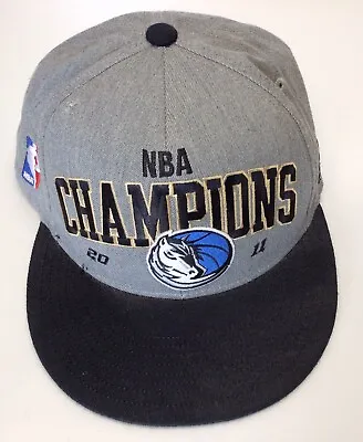 Adidas Dallas Mavericks 2011 NBA Champions Snapback Hat Finals Adjustable Grey • $41.25