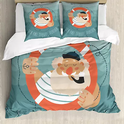 Nautical Tattoo Duvet Cover Old Sailor Pipe • £38.99