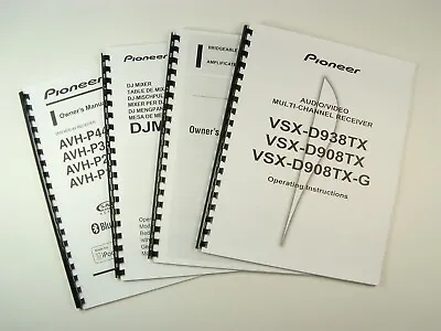Pioneer VSX-822-K Receiver Owners Manual • $19.99
