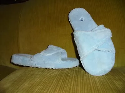 ~ACORN~ Blue Spa Slide Slippers Sz. 6.5-7.5. • $7.95