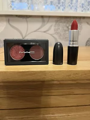 MAC Ruby Woo Lipstick And Eyeshadow Palette NEW • £12