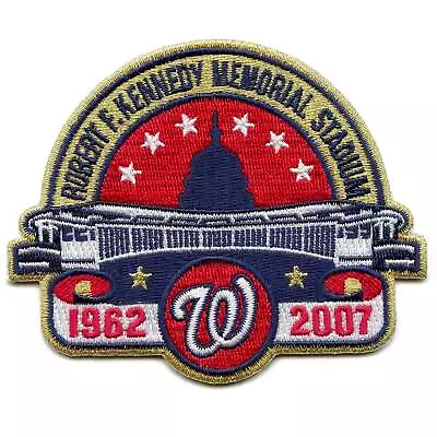 1962 2007 Washington Nationals RFK Memorial Stadium Closing Jersey Sleeve Patch • $16.99