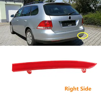 $16.79 • Buy Fit For VW Jetta Wagon 2009-14 Right Rear Bumper Lower Red Reflector Cover Strip