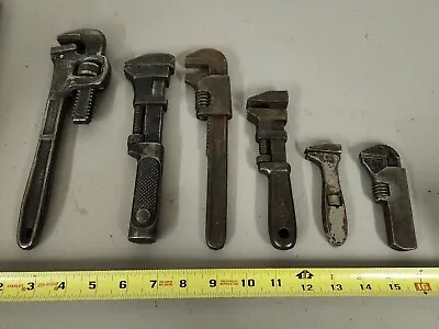 Antique Tools Adjustable Monkey Wrench Lot Pexto Waldo Ford W&B • $36.99