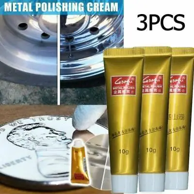 3Pcs Ultimate Metal Polish Cream Antique Coin Polisher Universal 10g US • $4.50