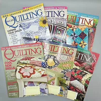McCall's Quilting Magazine 2008 Lot Of 6 Issues With Pattern Sheets • $22.50