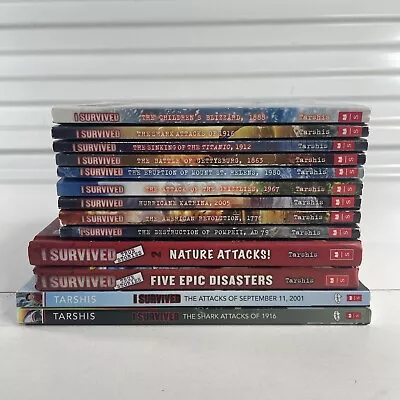 HUGE Lot Of 13 I SURVIVED Books Series By Lauren Tarshis Set • $44.98