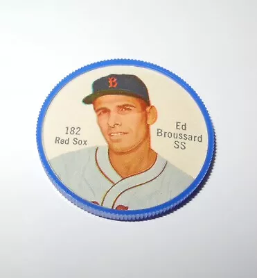 RARE 1962 Salada Tea Baseball Coin Pin #182 Ed Broussard  SPELLING ERROR  MINT • $746.25