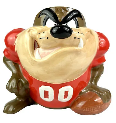 Taz Cookie Jar Looney Tunes 1994 Warner Bros NFL Team Football (no Lid) • $45