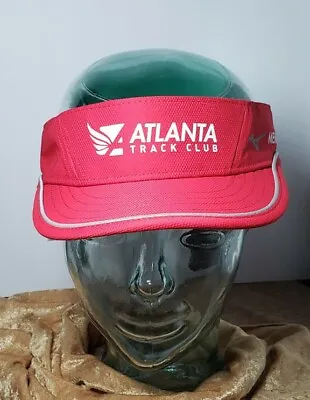  Atlanta Track Club Mizuno Visor Hat Red Member New With Tags • $12.99