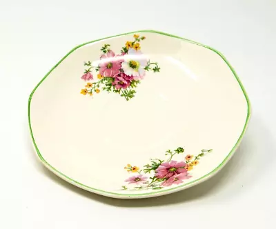 Homer Laughlin Teacup Saucer Virginia Rose Pink & Green Vintage Replacement  • $23.95