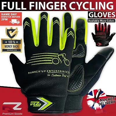 Winter Gloves Mens Cycling Gloves Full Finger Touchscreen Outdoor Thermal Warm • £5.95