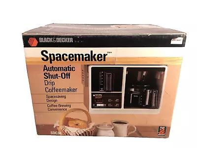 Black & Decker Spacemaker Automatic Shut Off Drip Coffee Maker SDC3A NOS 1987 • $299.93