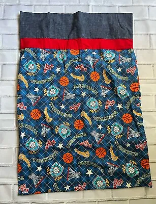 Vintage Boys All Star Basketball Sports Pillowcase/Cover Blue 28  X 19.5  • $10.99