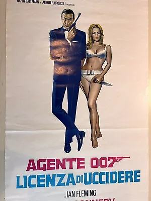 Vintage Original James Bond 007 Dr.No  Locandina Italian Language Cinema Poster • £125