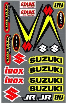 $32.95 • Buy MCS  Mx Suzuki Economy JR 80 Graphics Sheet Motocross Dirt Bike Sticker Kit