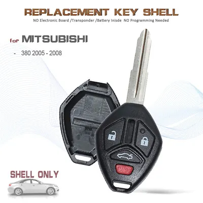 $9.90 • Buy Remote Key Shell Case 4 Button Fits Mitsubishi 380 2005 2006 2007 2008 Uncut