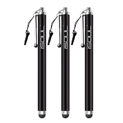 3x Micro-Fiber Capacitive Stylus Touch Screen Pen For All Mobile Phones Tablet • £3.75