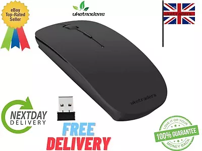 £5.89 • Buy 2.4 GHz Wireless Cordless Mouse Mice Optical Scroll For Laptop PC Computer + USB