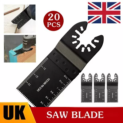 £10.99 • Buy 20pcs Oscillating Multi Tool Blades Saw Blade Wood Metal Cutter For Dewalt Fein