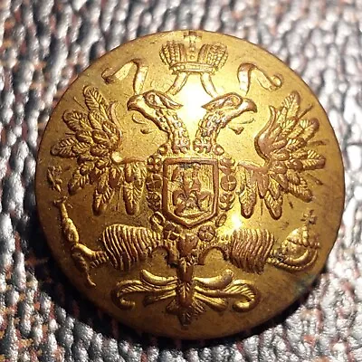 BUTTON Imperial Russia Pin Badge WWI D.22mm COMB.SHIPPING • $0.01